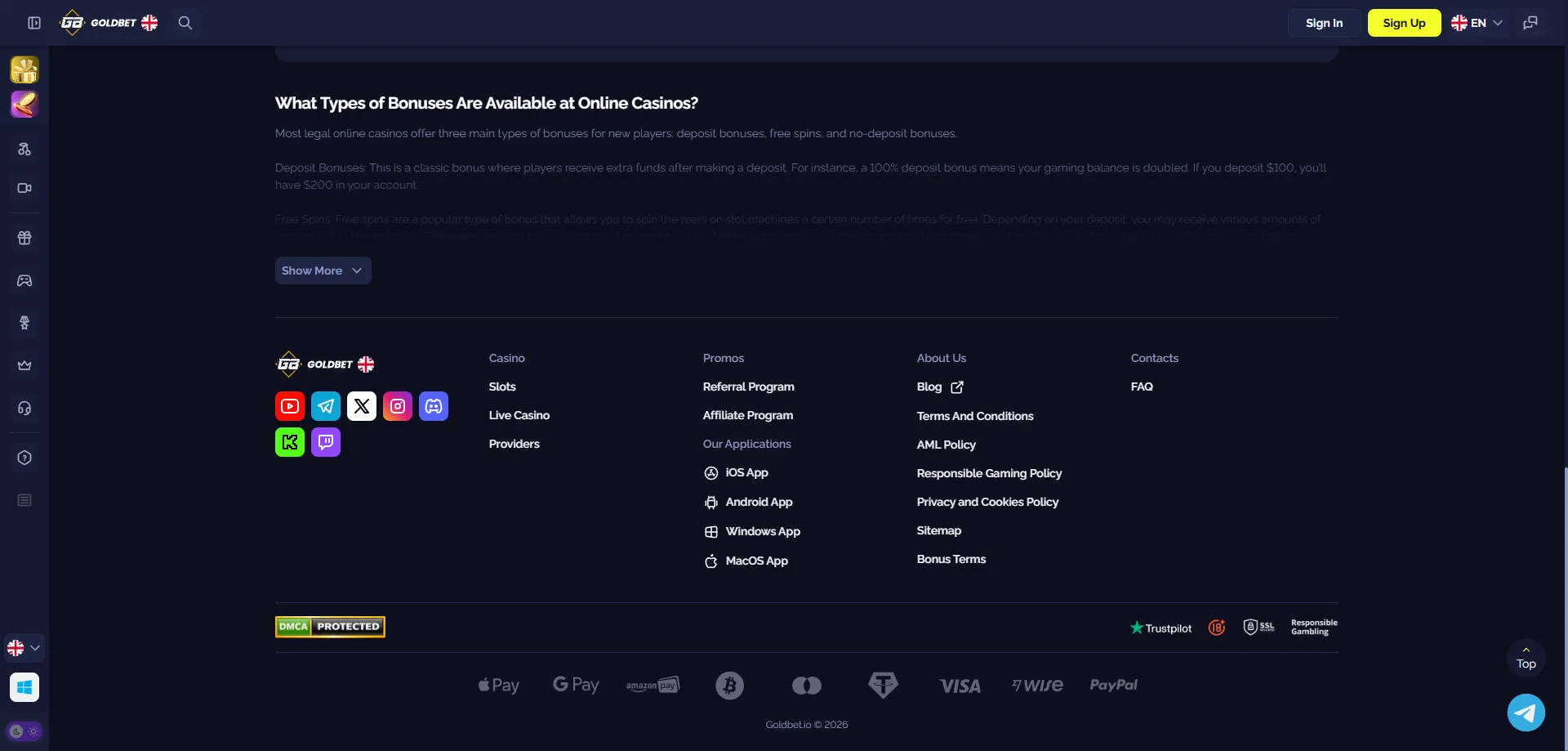 Métodos de pagamento Goldbet Casino PIX cripto e cartões no Brasil